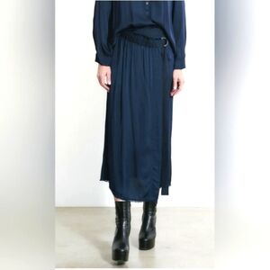 RAQUEL ALLEGRA lotus wrap skirt